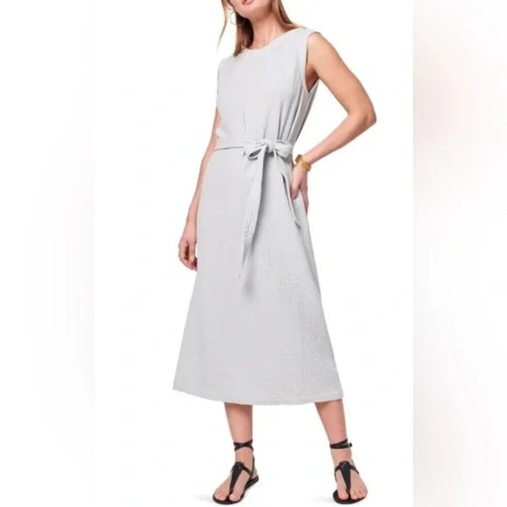 FAHERTY‎ Dream Organic Cotton Gauze Costa Dress - Size M Beach Boho